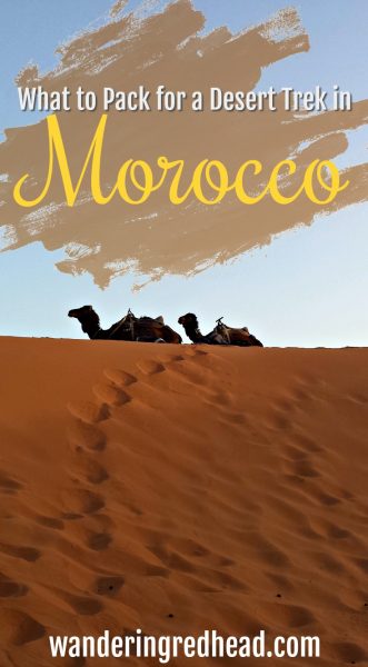 How to Pack for a Desert Trek in Morocco Pinterest