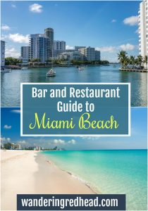 pinterest Pin for bar and restaurant guide to Miami Beach