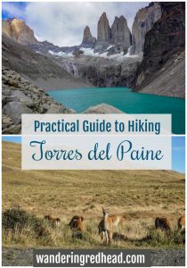 Pinterest Pin Guide to Hiking Torres del Paine