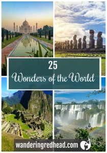 Pinterest image of world wonders