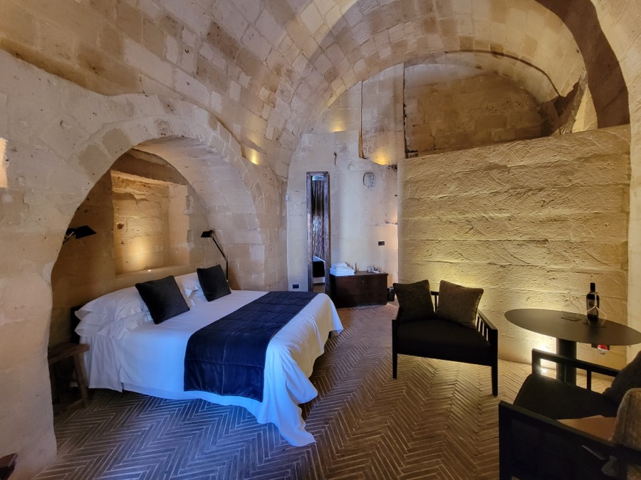 Hotel Room in a Cave, Matera Italy