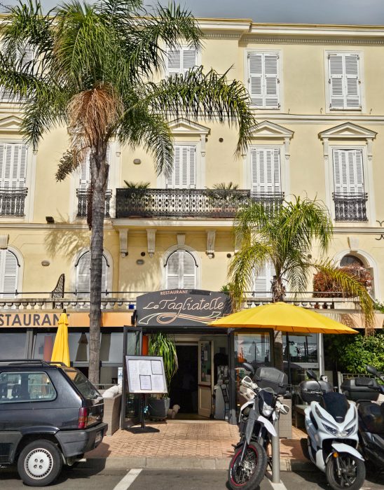 Yellow building in Menton France